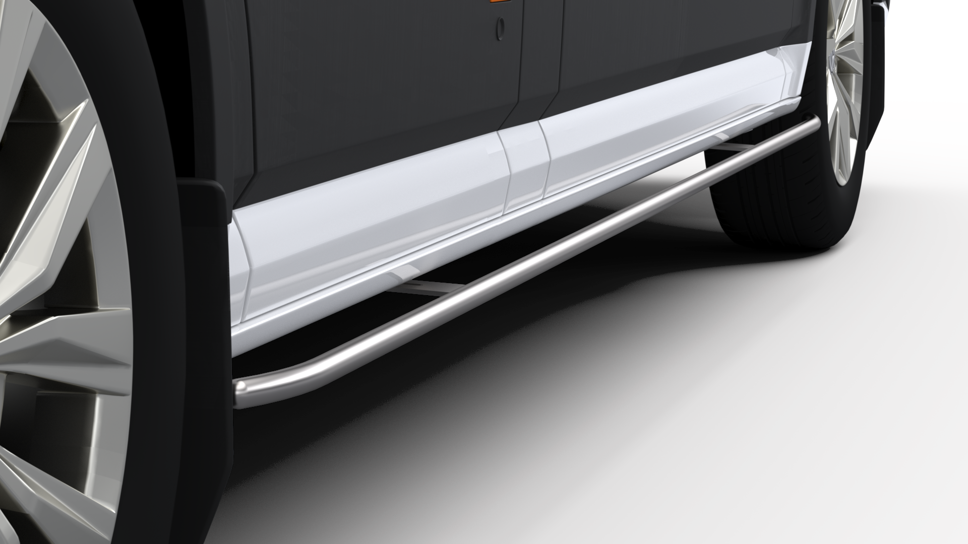 Sidebars bedrijfswagen | RVS en aluminium treeplanken | Zwartec